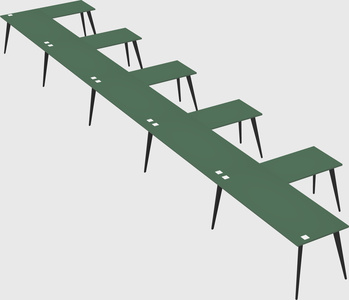 Modern l-shaped office desk