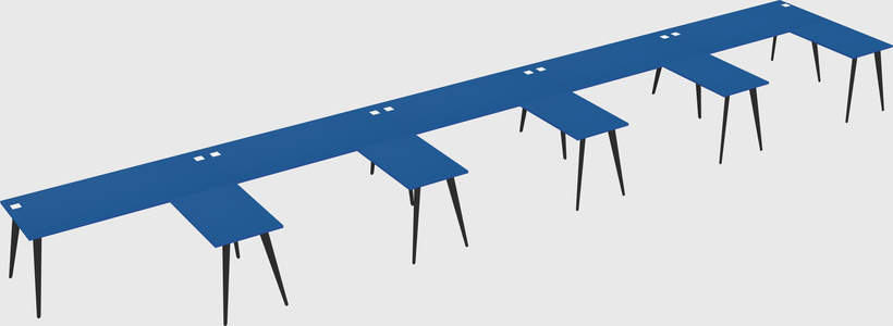 Modern l-shaped office desk