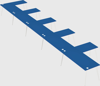 Modern l-shaped office desk