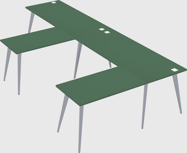 Modern l-shaped office desk