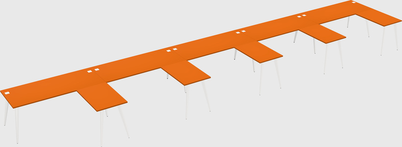 Modern l-shaped office desk