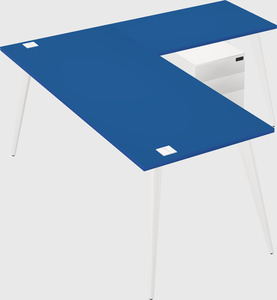 Modern l-shaped office desk