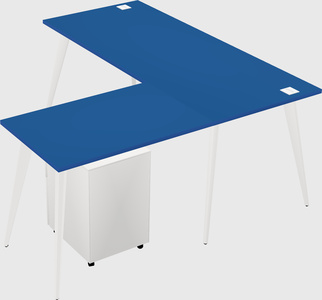 Modern l-shaped office desk