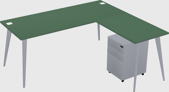 Modern L-shaped Office Desk