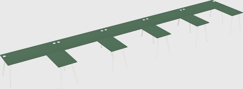 Modern l-shaped office desk