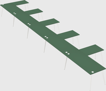Modern l-shaped office desk