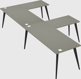 Modern l-shaped office desk