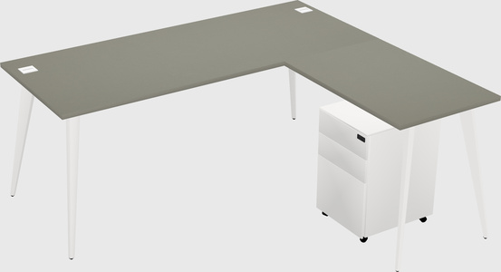 Modern L-shaped Office Desk