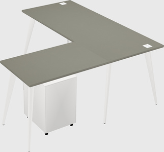 Modern l-shaped office desk