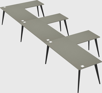 Modern l-shaped office desk
