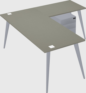 Modern l-shaped office desk