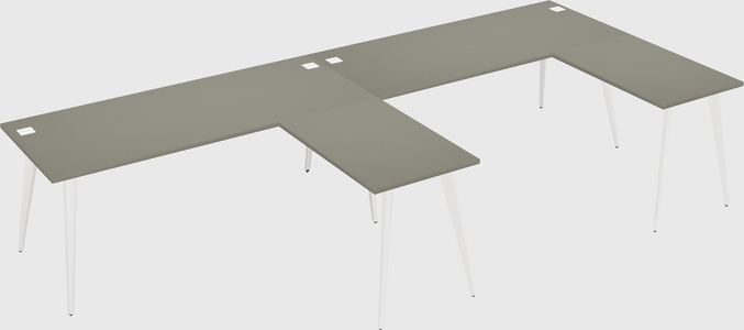 Modern l-shaped office desk