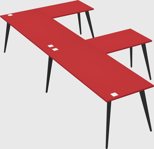Modern l-shaped office desk