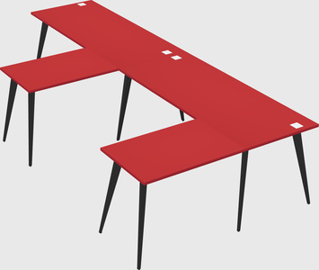 Modern l-shaped office desk