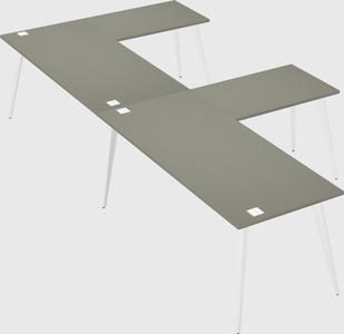 Modern l-shaped office desk