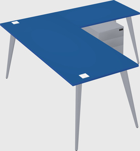Modern l-shaped office desk