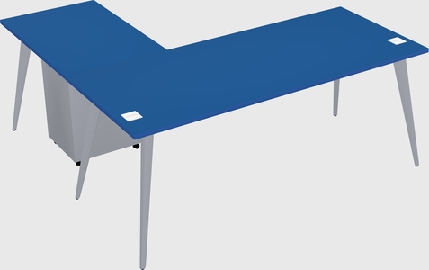 Modern l-shaped office desk