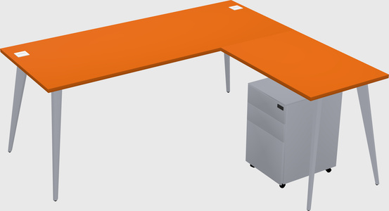Modern L-shaped Office Desk