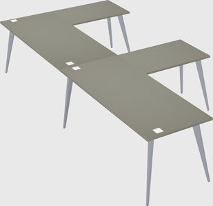 Modern l-shaped office desk