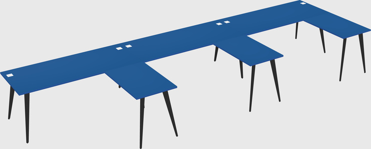 Modern l-shaped office desk