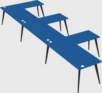 Modern l-shaped office desk