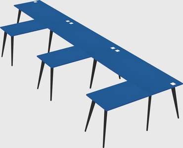 Modern l-shaped office desk