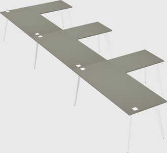 Modern l-shaped office desk