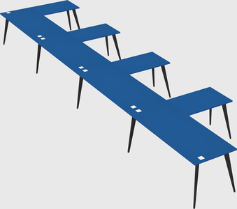 Modern l-shaped office desk