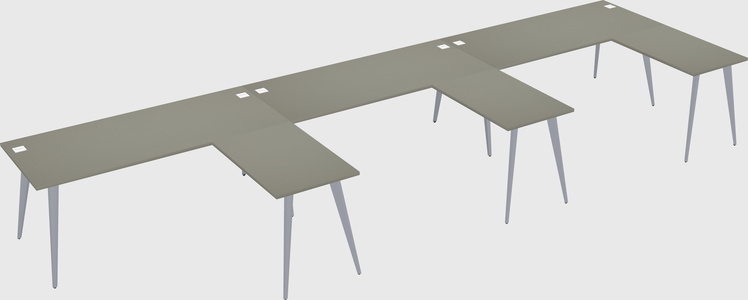 Modern l-shaped office desk