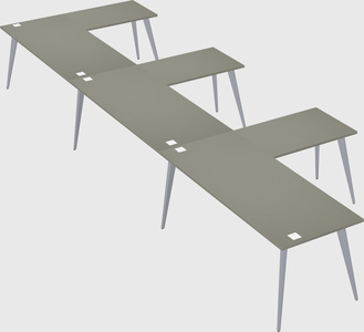 Modern l-shaped office desk
