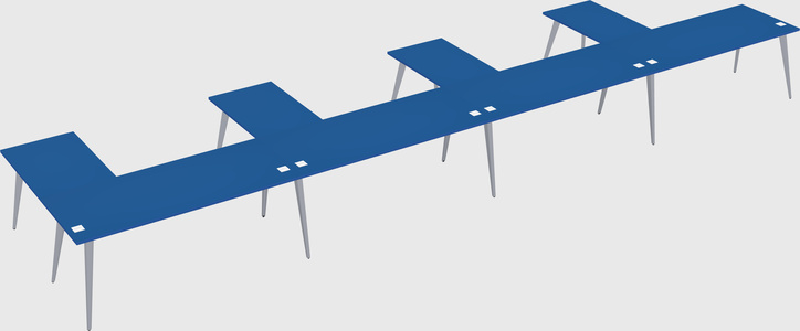 Modern l-shaped office desk