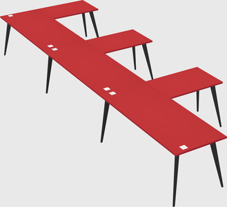 Modern l-shaped office desk