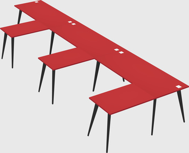 Modern l-shaped office desk