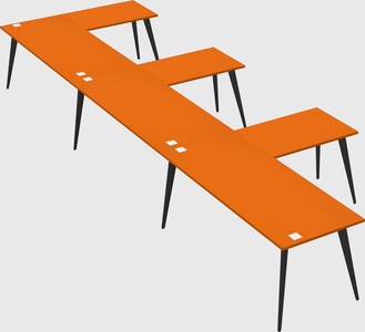 Modern l-shaped office desk
