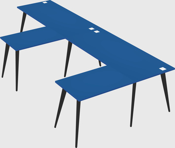 Modern l-shaped office desk