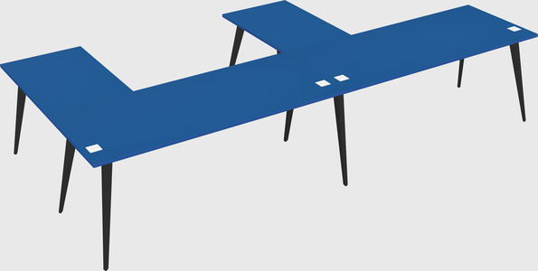 Modern l-shaped office desk
