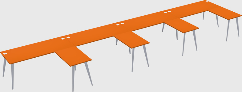Modern l-shaped office desk