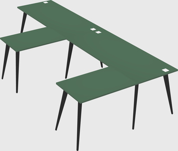Modern l-shaped office desk