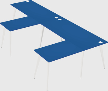 Modern l-shaped office desk