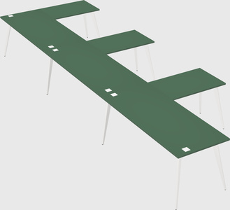 Modern l-shaped office desk