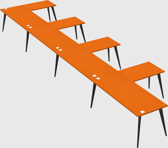Modern l-shaped office desk