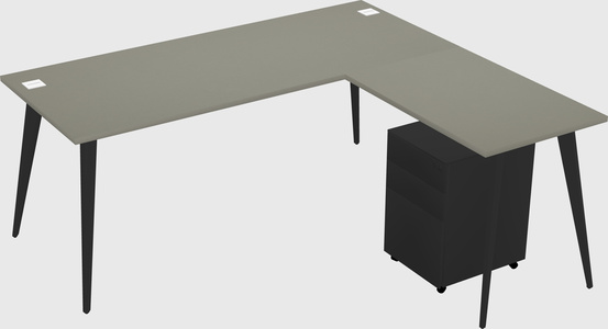 Modern L-shaped Office Desk
