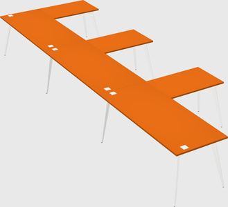 Modern l-shaped office desk