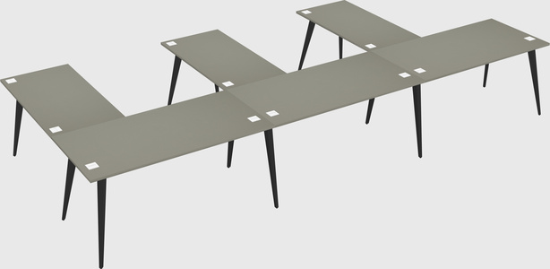 Modern l-shaped office desk