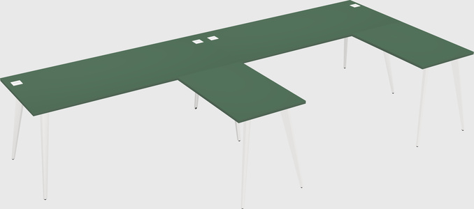 Modern l-shaped office desk