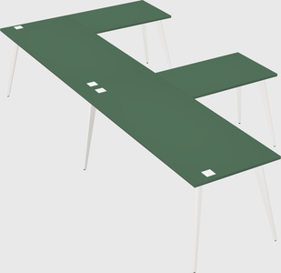 Modern l-shaped office desk