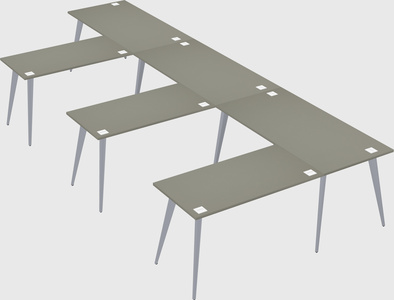 Modern l-shaped office desk