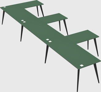 Modern l-shaped office desk