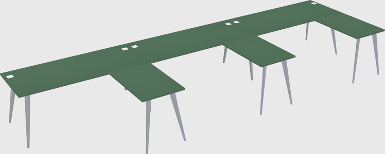 Modern l-shaped office desk