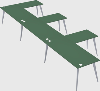 Modern l-shaped office desk